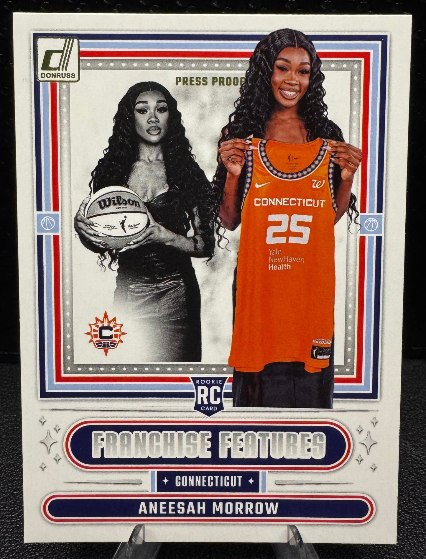 2025 Donruss WNBA Franchise Features Press Proof 7 Aneesah Morrow RC Connecticut Sun - 787 Hobby House