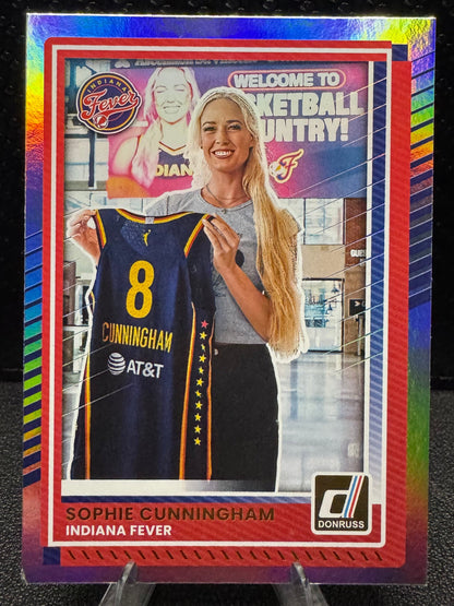 2025 Donruss WNBA Holo 24 Sophie Cunningham Indiana Fever - 787 Hobby House