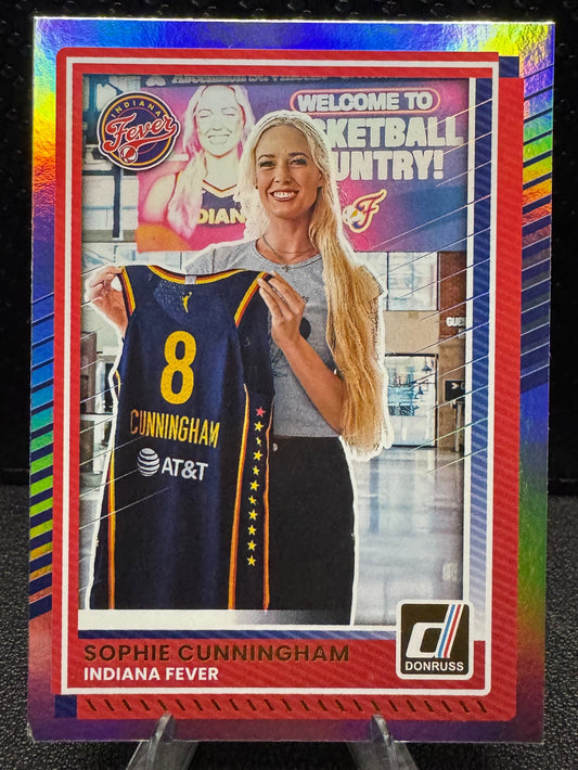 2025 Donruss WNBA Holo 24 Sophie Cunningham Indiana Fever - 787 Hobby House