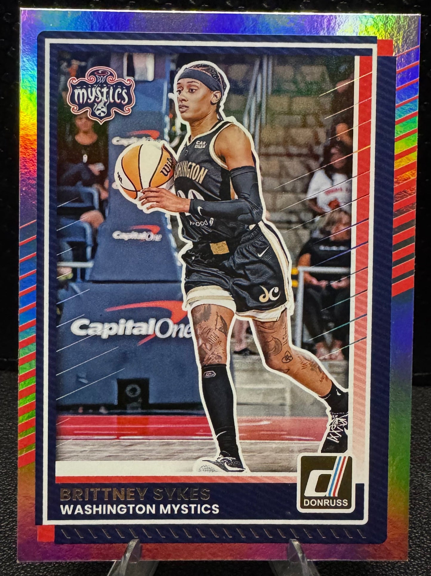 2025 Donruss WNBA Holo 41 Brittney Sykes Washington Mystics - 787 Hobby House
