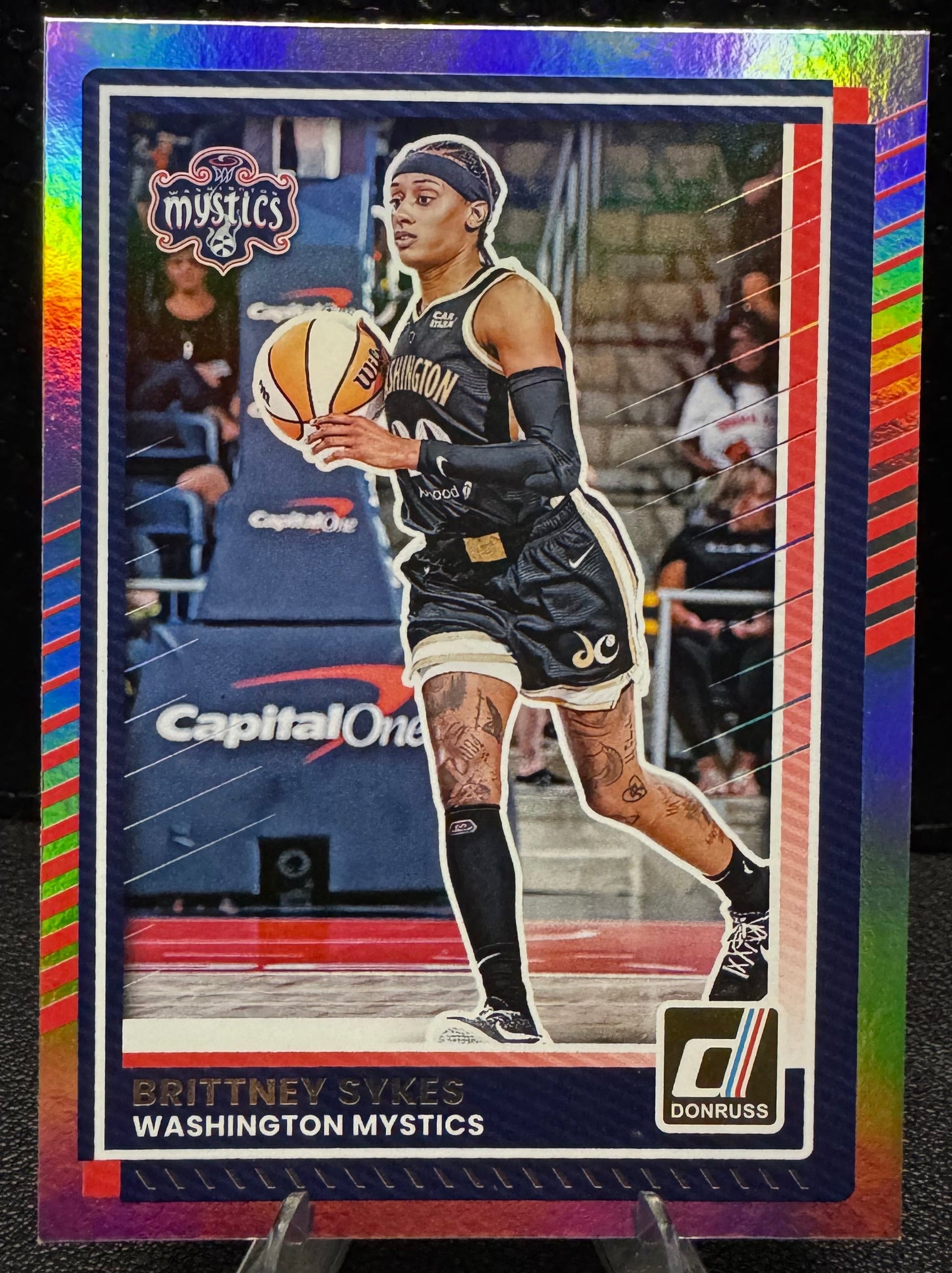 2025 Donruss WNBA Holo 41 Brittney Sykes Washington Mystics - 787 Hobby House
