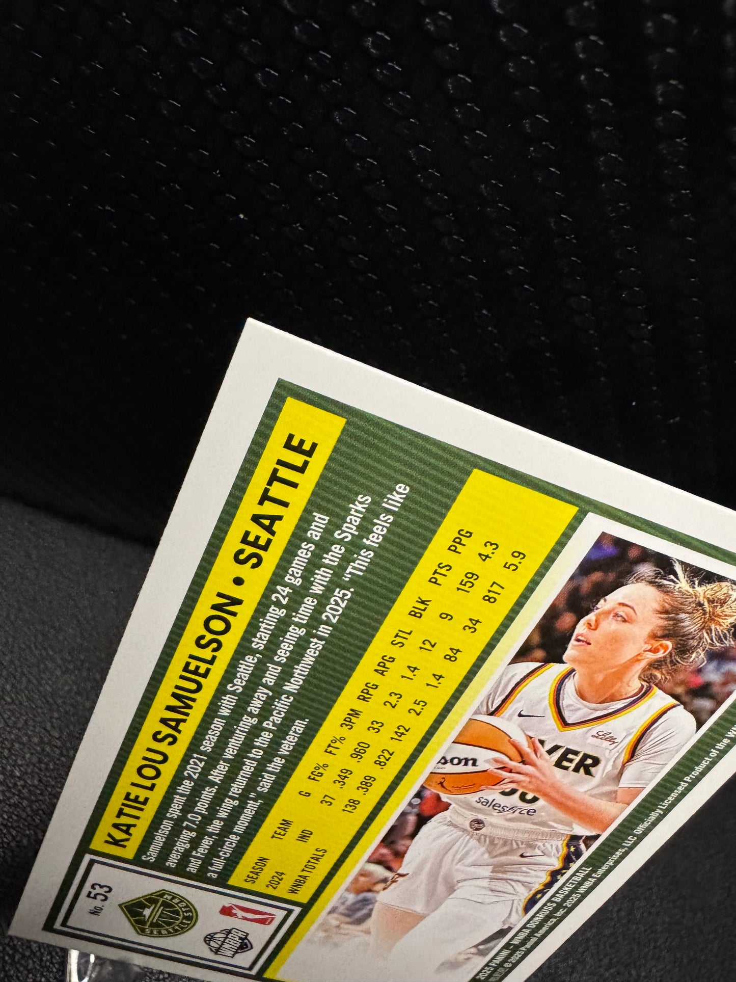 2025 Donruss WNBA Holo 53 Katie Lou Samuelson Seattle Storm - 787 Hobby House