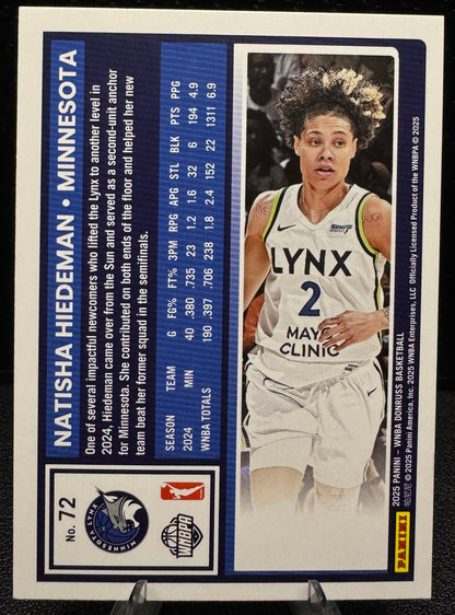 2025 Donruss WNBA Holo 72 Natisha Hiedeman Minnesota Lynx - 787 Hobby House
