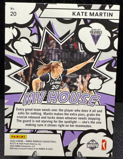2025 Donruss WNBA My House 20 Kate Martin Golden State Valkyries - 787 Hobby House