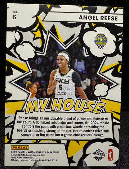 2025 Donruss WNBA My House Green Fireworks 6 Angel Reese Chicago Sky - 787 Hobby House