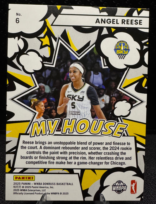2025 Donruss WNBA My House Green Fireworks 6 Angel Reese Chicago Sky - 787 Hobby House