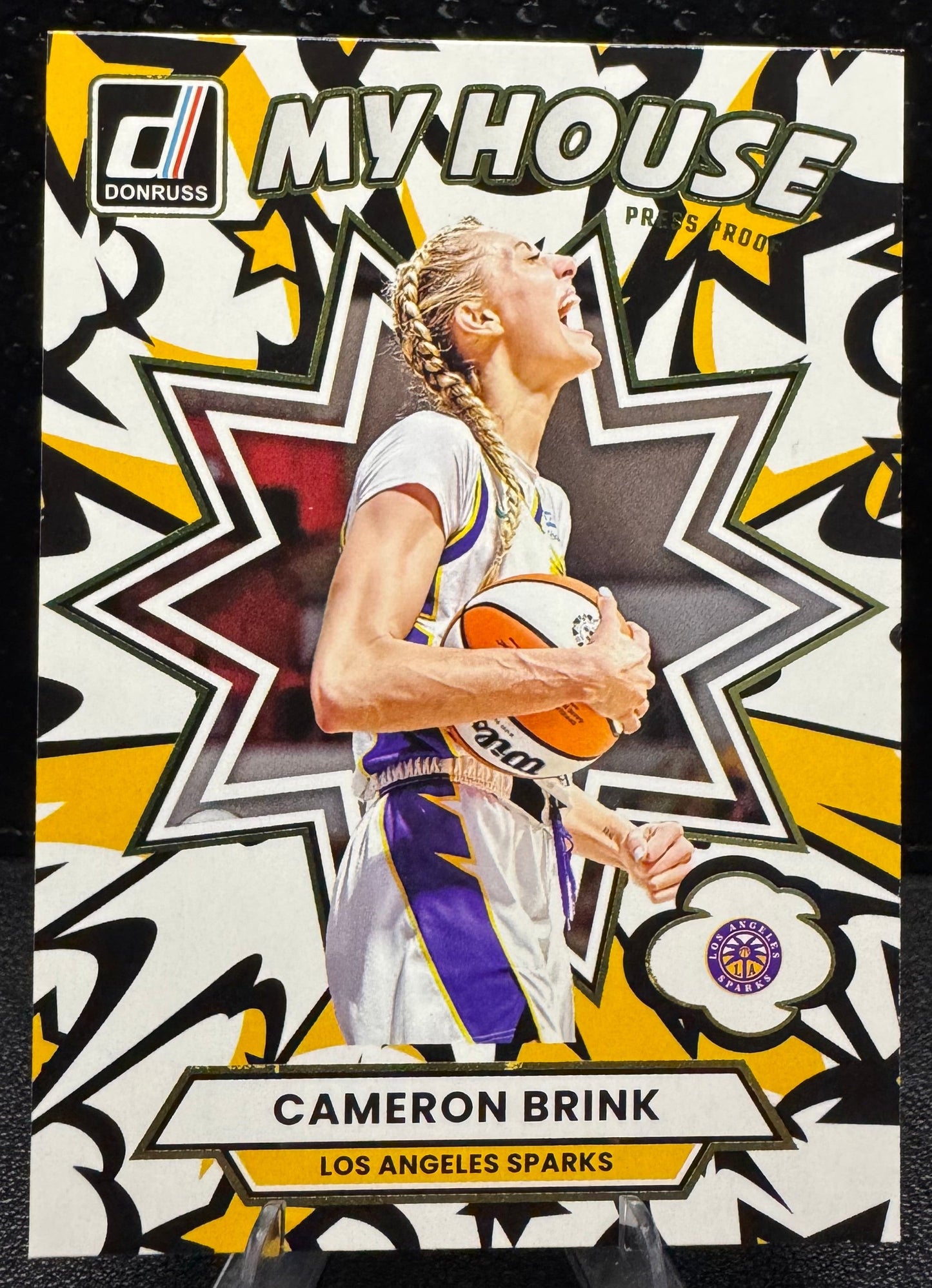 2025 Donruss WNBA My House Press Proof 14 Cameron Brink LA Sparks - 787 Hobby House