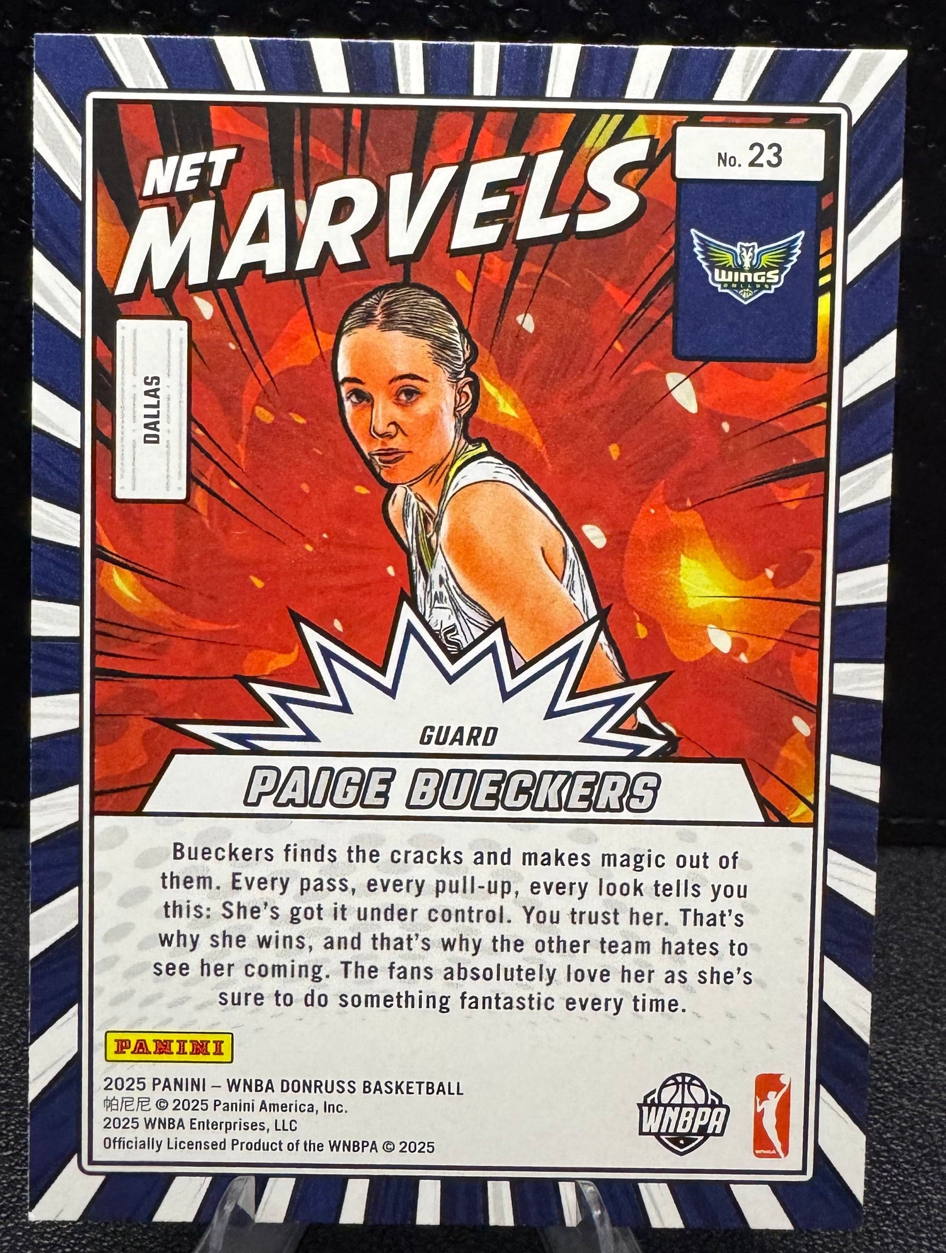 2025 Donruss WNBA Net Marvels 23 Paige Bueckers RC Dallas Wings - 787 Hobby House
