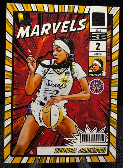 2025 Donruss WNBA Net Marvels 6 Rickea Jackson Los Angeles Sparks - 787 Hobby House