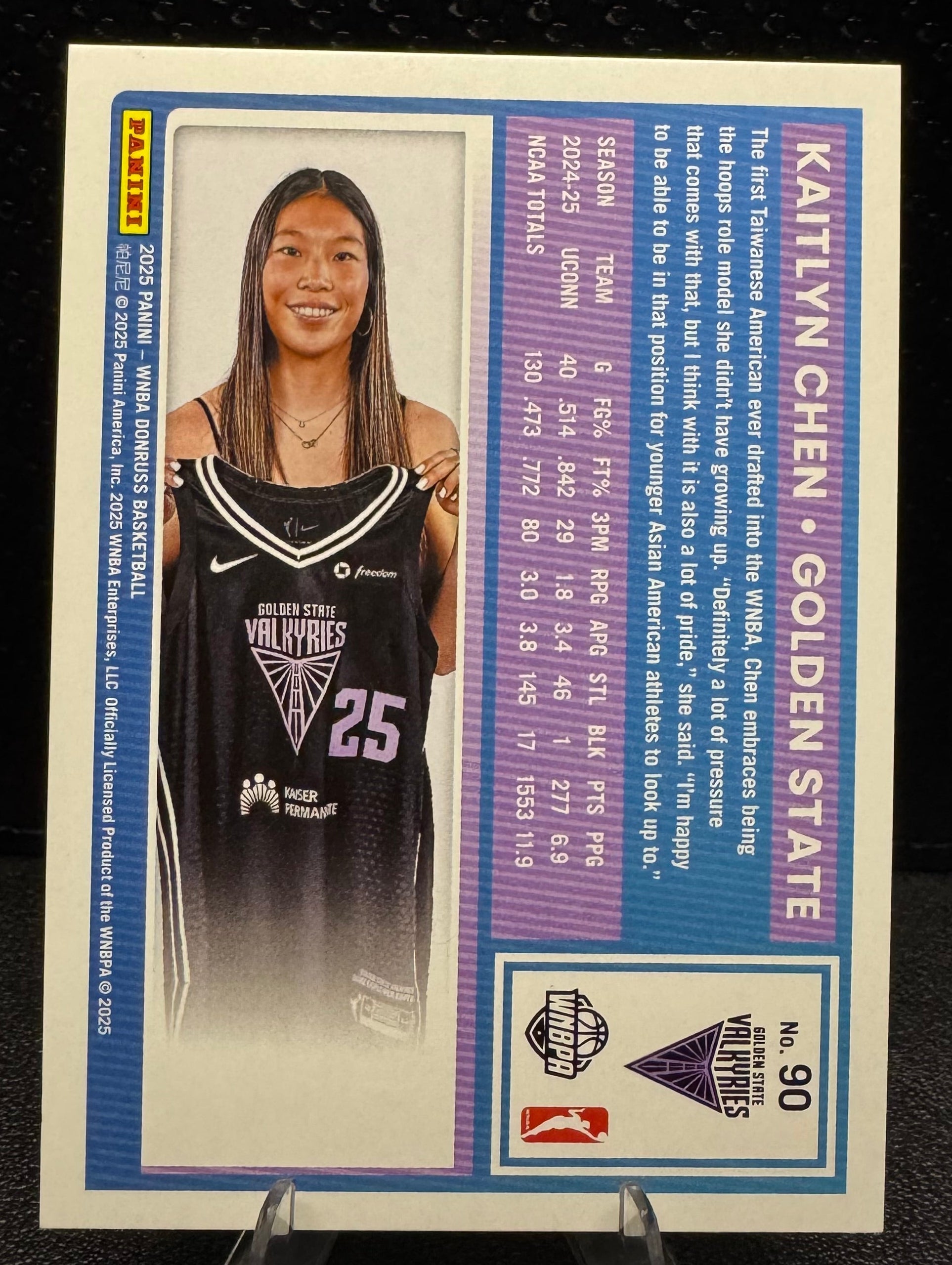 2025 Donruss WNBA Red Shimmer 90 Kaitlyn Chen RR RC 232/399 - 787 Hobby House