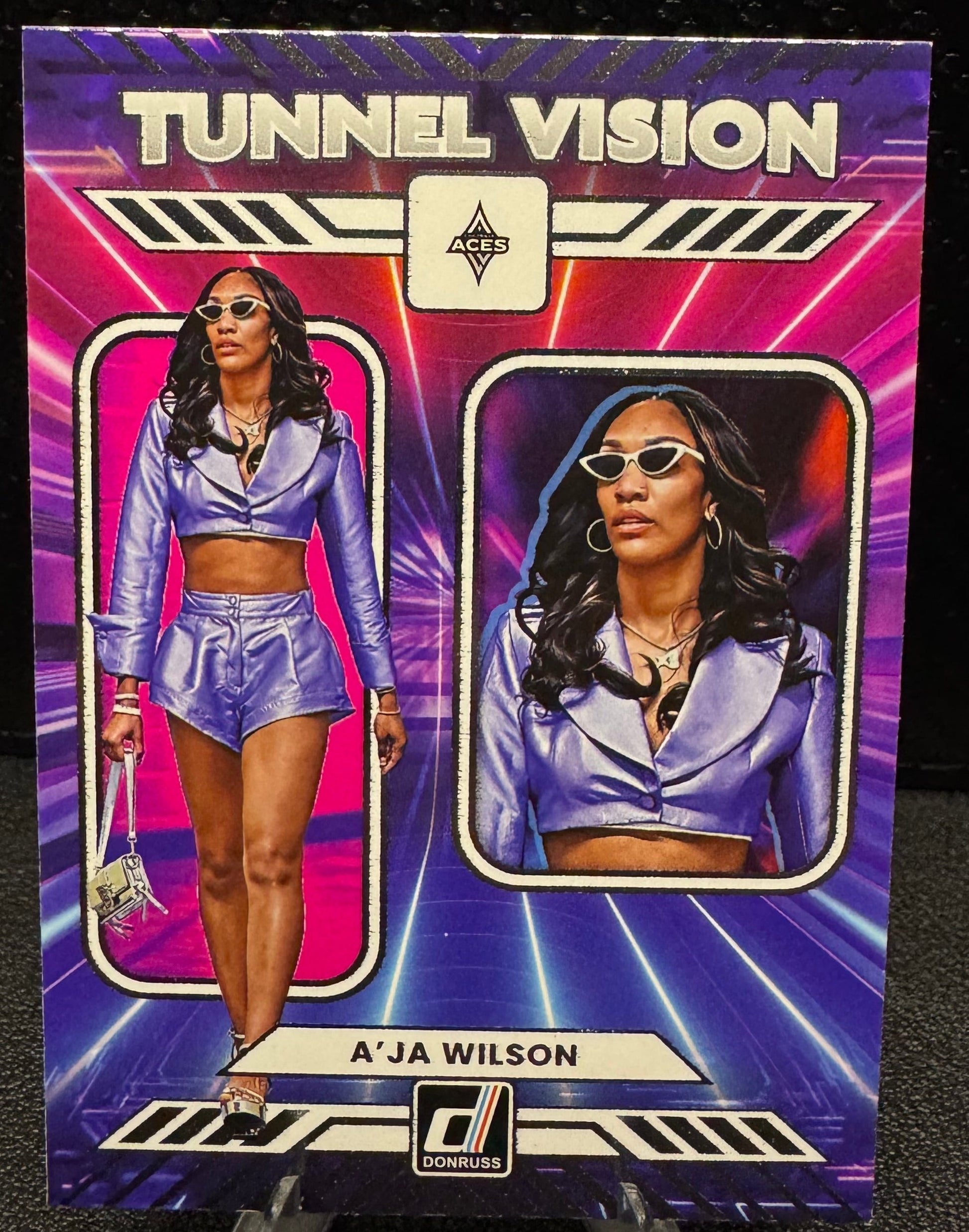 2025 Donruss WNBA Tunnel Vision 13 A'ja Wilson Las Vegas Aces - 787 Hobby House