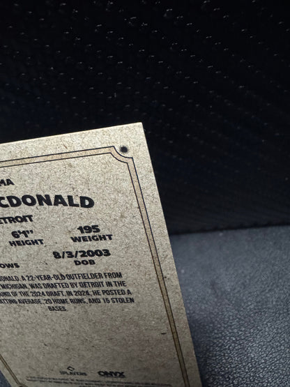 2025 Onyx Vintage Extended VAZAMA Zach Macdonald Autographs - 787 Hobby House