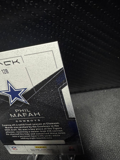 2025 Panini Black 128 Phil Mafah Royal 59/99 RC Dallas Cowboys - 787 Hobby House