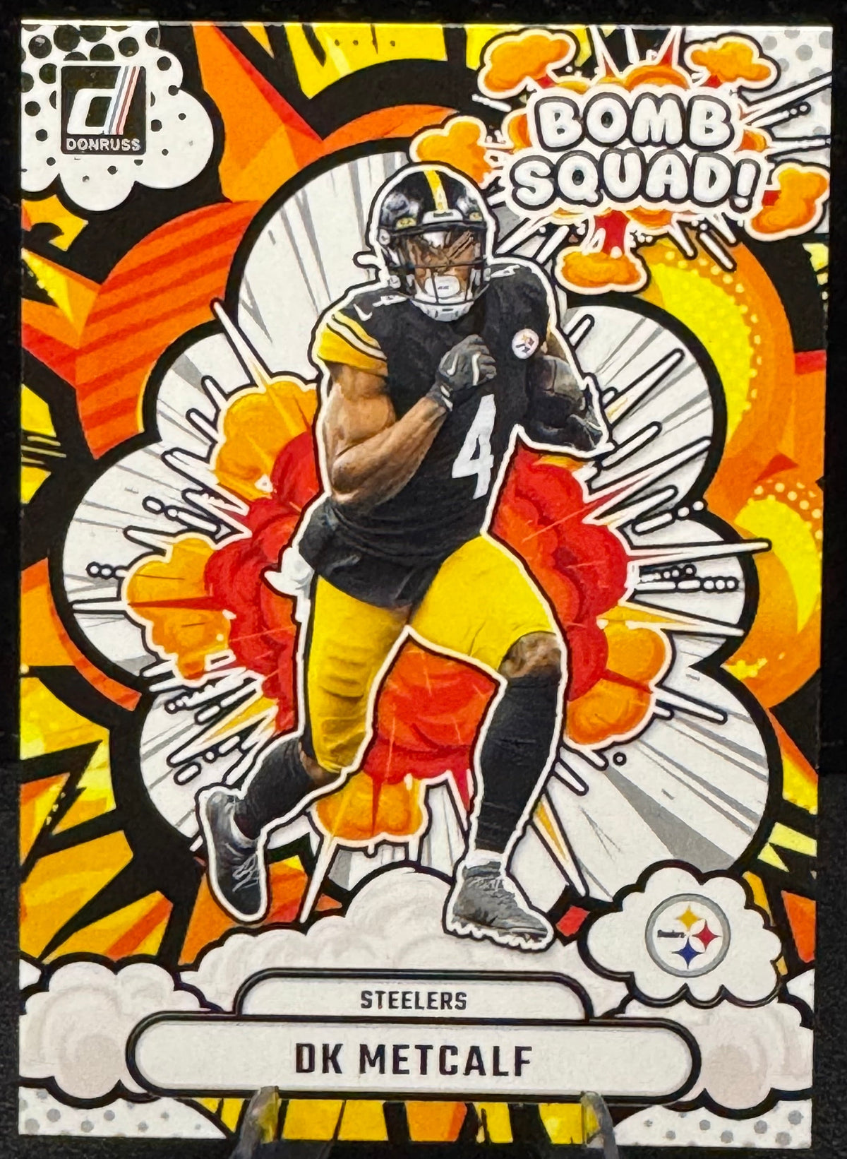 2025 Panini Donruss Bomb Squad! #BS-DMT DK Metcalf Pittsburgh Steelers - 787 Hobby House
