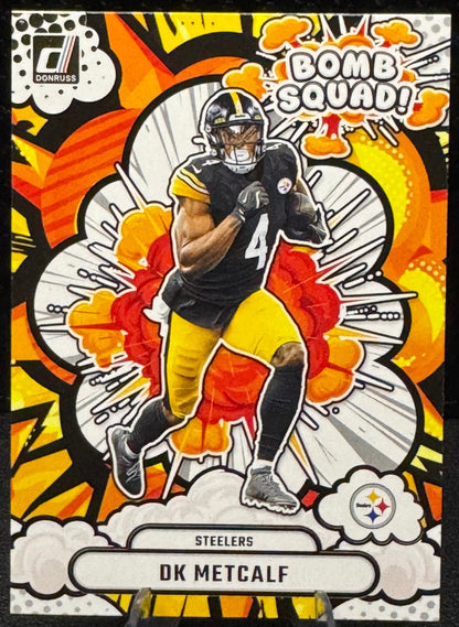 2025 Panini Donruss Bomb Squad! #BS-DMT DK Metcalf Pittsburgh Steelers - 787 Hobby House