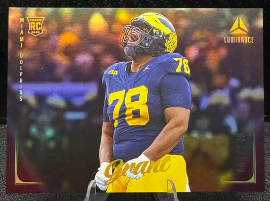 2025 Panini Luminance Purple 194 Kenneth Grant RC Miami Dolphins - 787 Hobby House