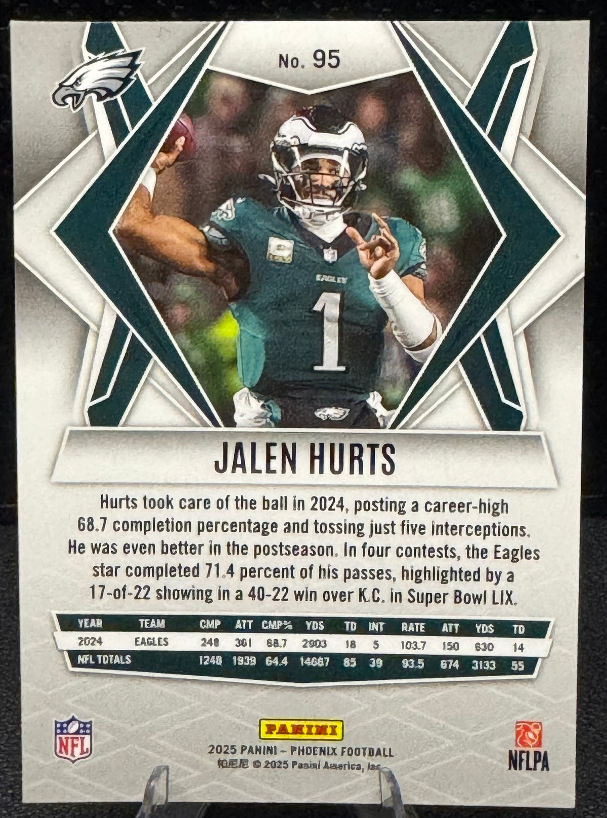 2025 Panini Phoenix #95 Jalen Hurts Philadelphia Eagles - 787 Hobby House