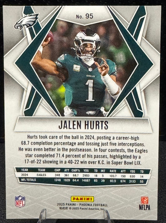 2025 Panini Phoenix #95 Jalen Hurts Philadelphia Eagles - 787 Hobby House