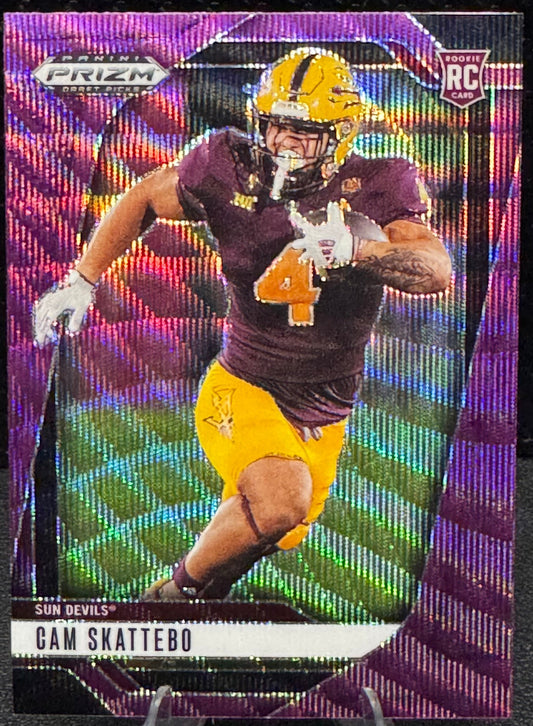 2025 Panini Prizm Draft Picks Purple Wave #9 Cam Skattebo RC Sun Devils - 787 Hobby House