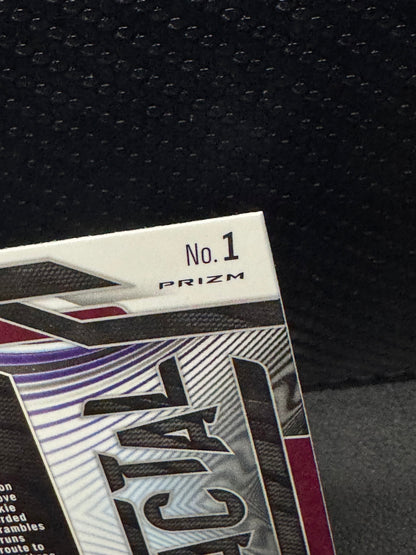 2025 Panini Prizm Fractal Green Prizm #1 Jayden Daniels Washington Commanders - 787 Hobby House