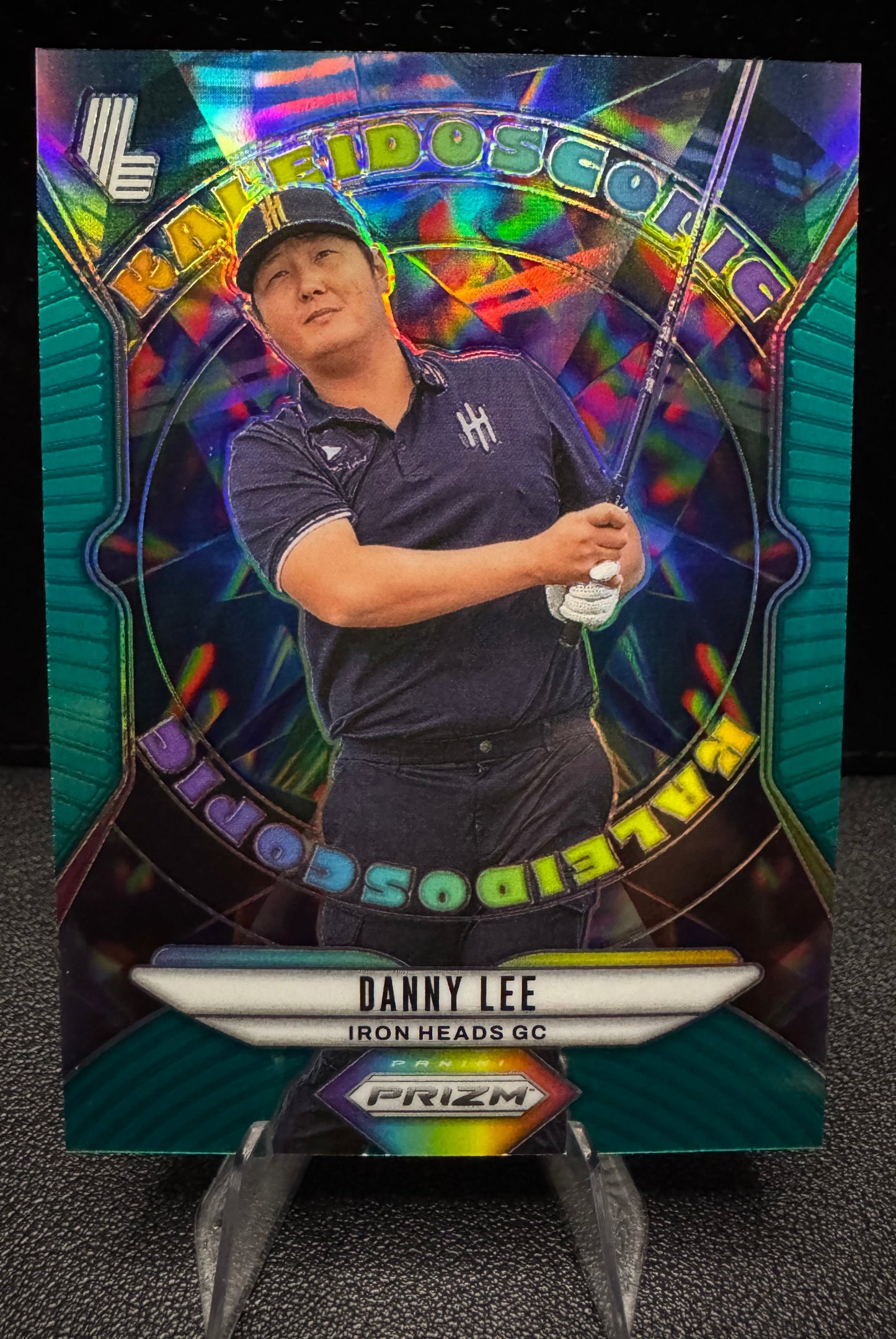 2025 Panini Prizm LIV 11 Danny Lee Kaleidoscopic Prizms Teal 87/275 Iron Heads GC - 787 Hobby House
