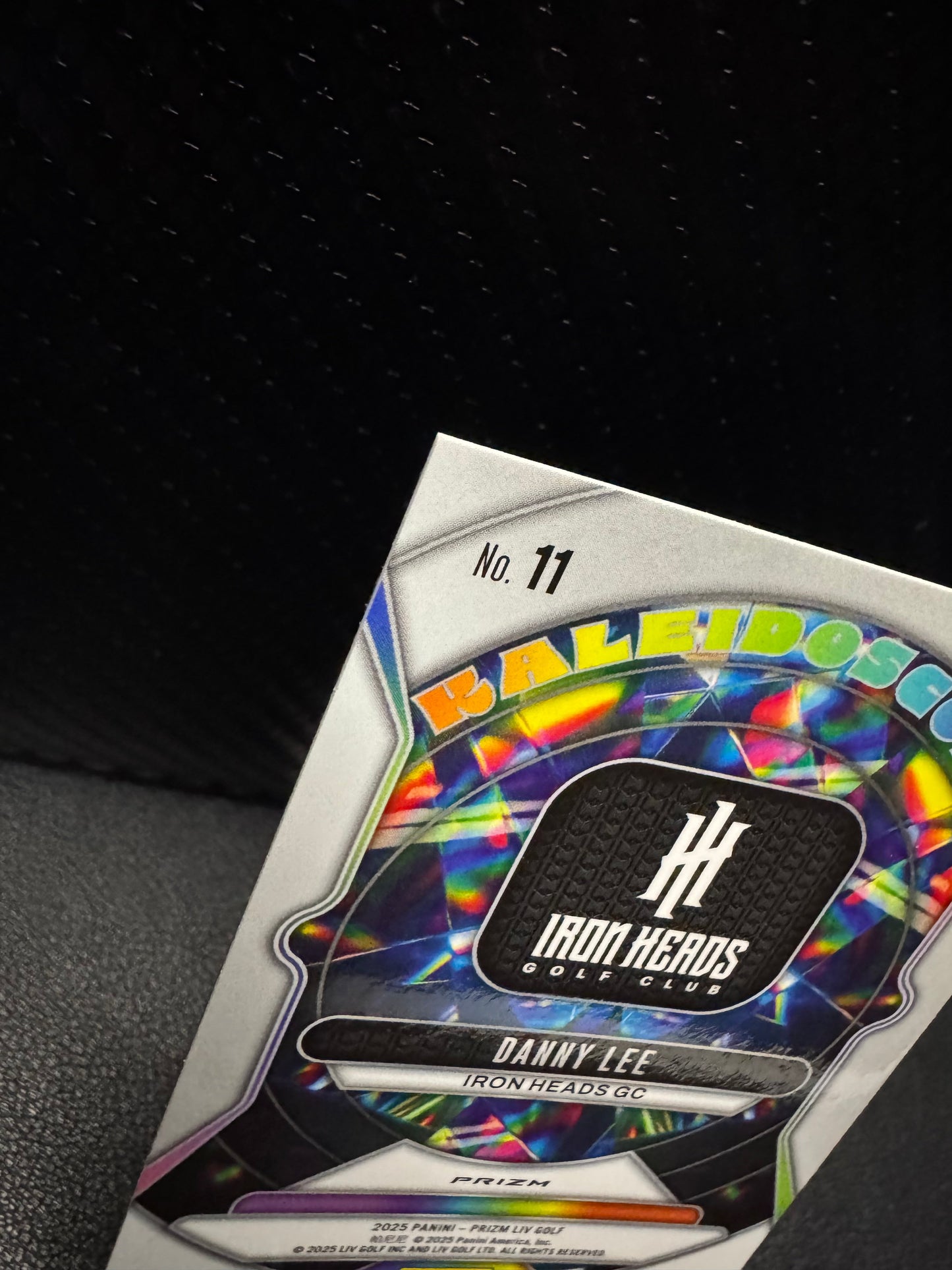 2025 Panini Prizm LIV 11 Danny Lee Kaleidoscopic Prizms Teal 87/275 Iron Heads GC - 787 Hobby House
