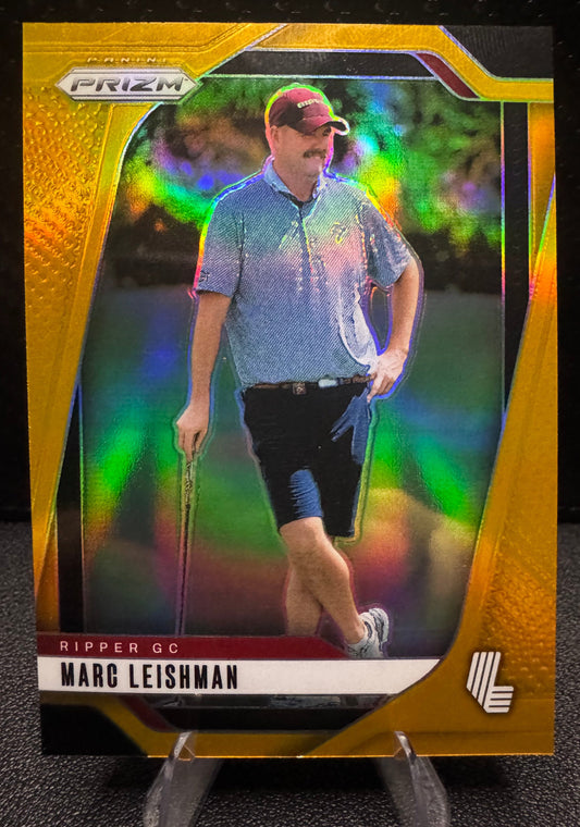 2025 Panini Prizm LIV 39 Marc Leishman Gold 9/10 Ripper GC - 787 Hobby House
