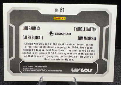2025 Panini Prizm LIV 61 Tom McKibbin/Caleb Surratt/Tyrrell Hatton/Jon Rahm - 787 Hobby House