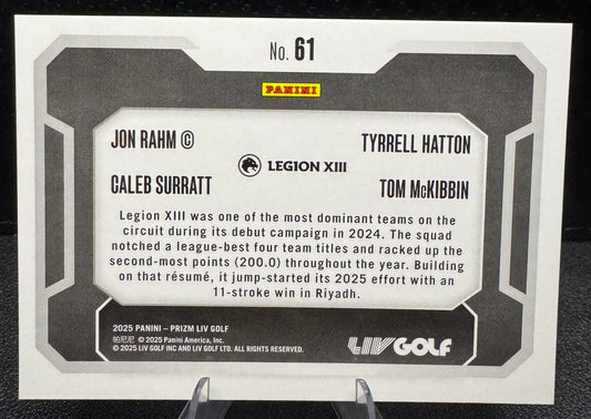 2025 Panini Prizm LIV 61 Tom McKibbin/Caleb Surratt/Tyrrell Hatton/Jon Rahm - 787 Hobby House