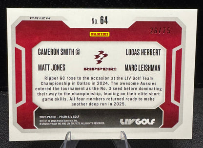 2025 Prizm LIV Orange 64 Matt Jones/Lucas Herbert/Marc Leishman/Cameron Smith - 787 Hobby House