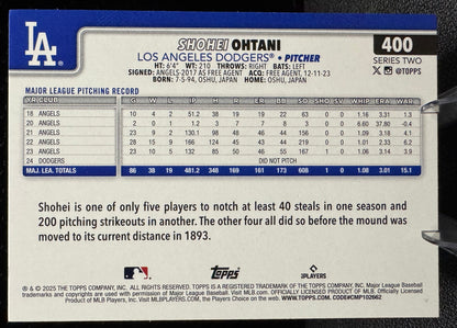 2025 Topps 400 Shohei Ohtani Los Angeles Dodgers - 787 Hobby House