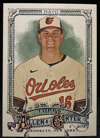 2025 Topps Allen & Ginter 131 Coby Mayo Baltimore Orioles - 787 Hobby House