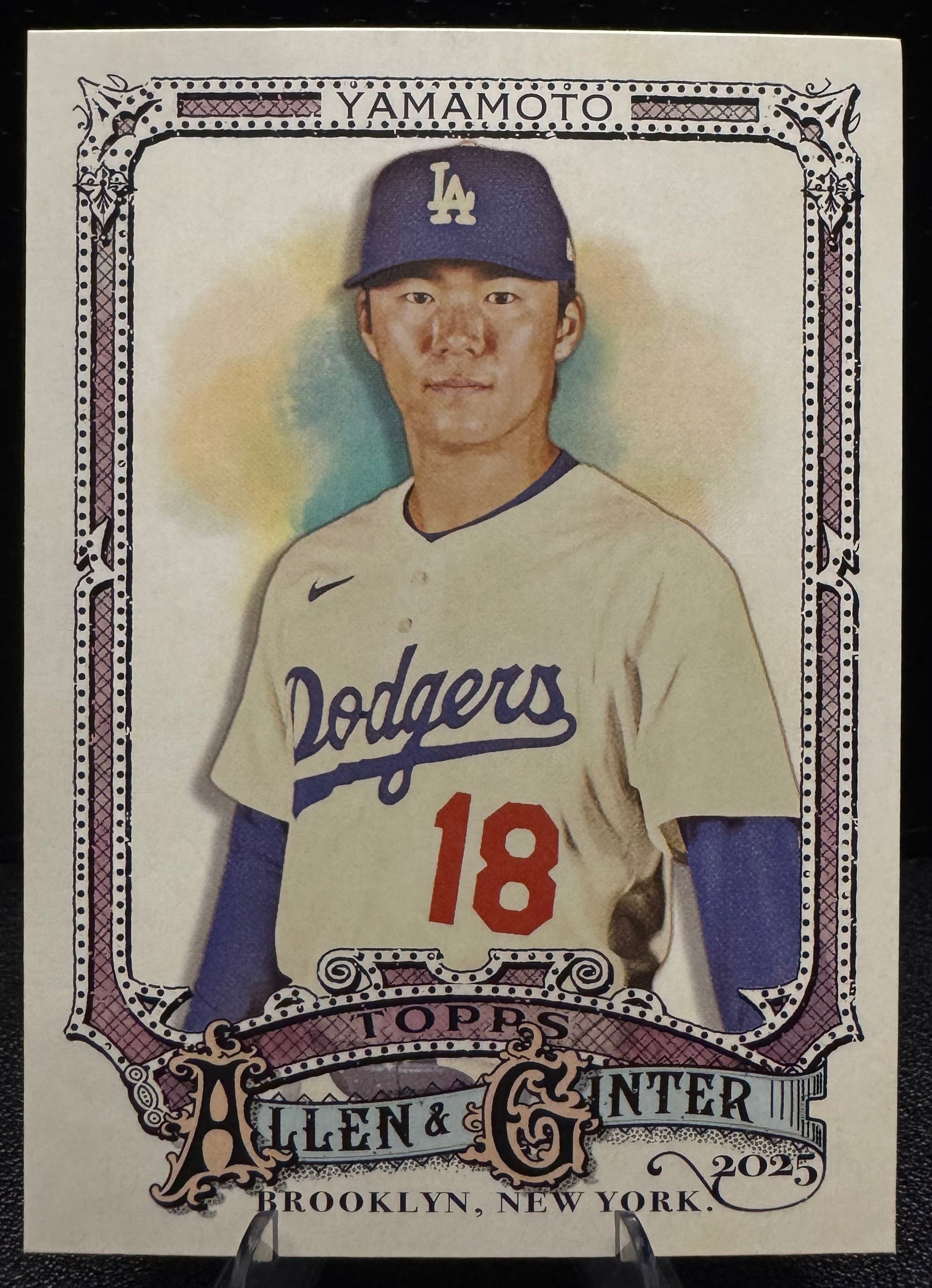 2025 Topps Allen & Ginter 138 Yoshinobu Yamamoto Los Angeles Dodgers - 787 Hobby House