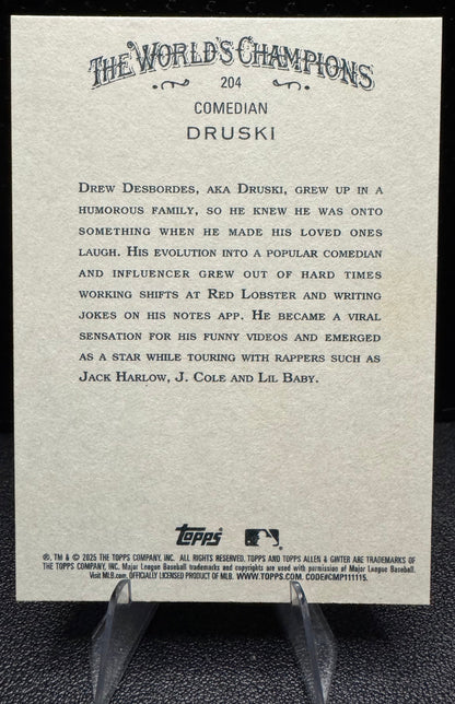 2025 Topps Allen & Ginter 204 Druski - 787 Hobby House