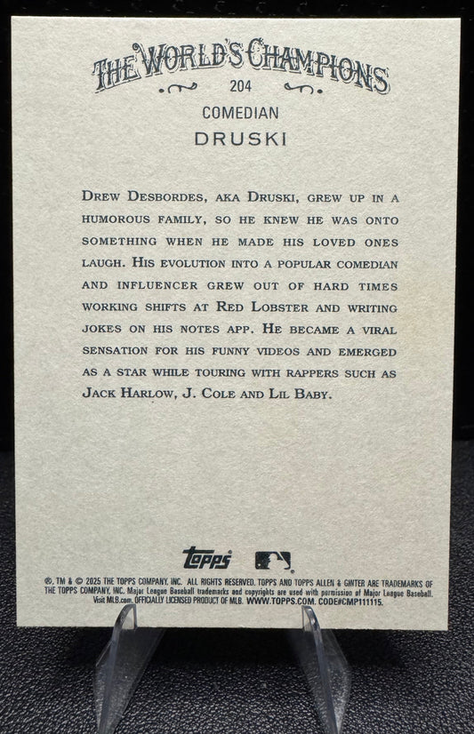 2025 Topps Allen & Ginter 204 Druski - 787 Hobby House