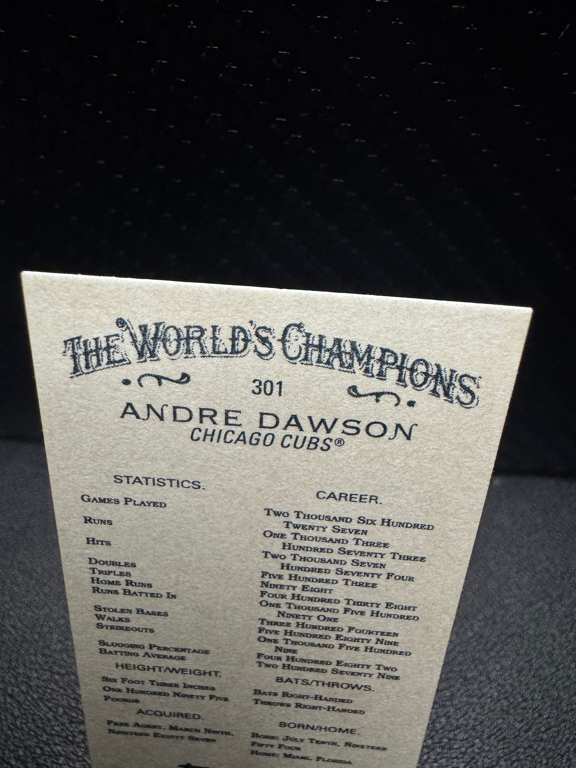 2025 Topps Allen & Ginter 301 Andre Dawson Mini Chicago Cubs - 787 Hobby House