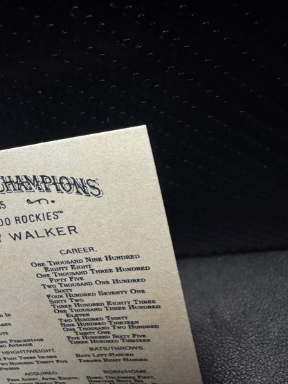 2025 Topps Allen & Ginter 335 Larry Walker Colorado Rockies - 787 Hobby House