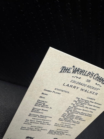 2025 Topps Allen & Ginter 335 Larry Walker Colorado Rockies - 787 Hobby House