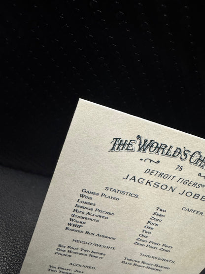 2025 Topps Allen & Ginter 75 Jackson Jobe RC Detroit Tigers - 787 Hobby House