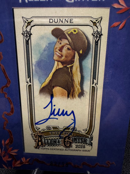 2025 Topps Allen & Ginter MA - LDU Livvy Dunne Framed Mini Autographs Blue 89/99 - 787 Hobby House