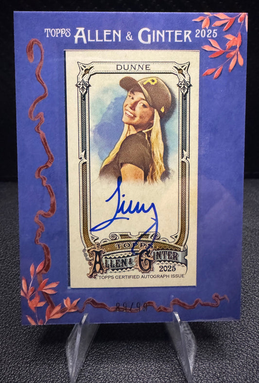 2025 Topps Allen & Ginter MA - LDU Livvy Dunne Framed Mini Autographs Blue 89/99 - 787 Hobby House