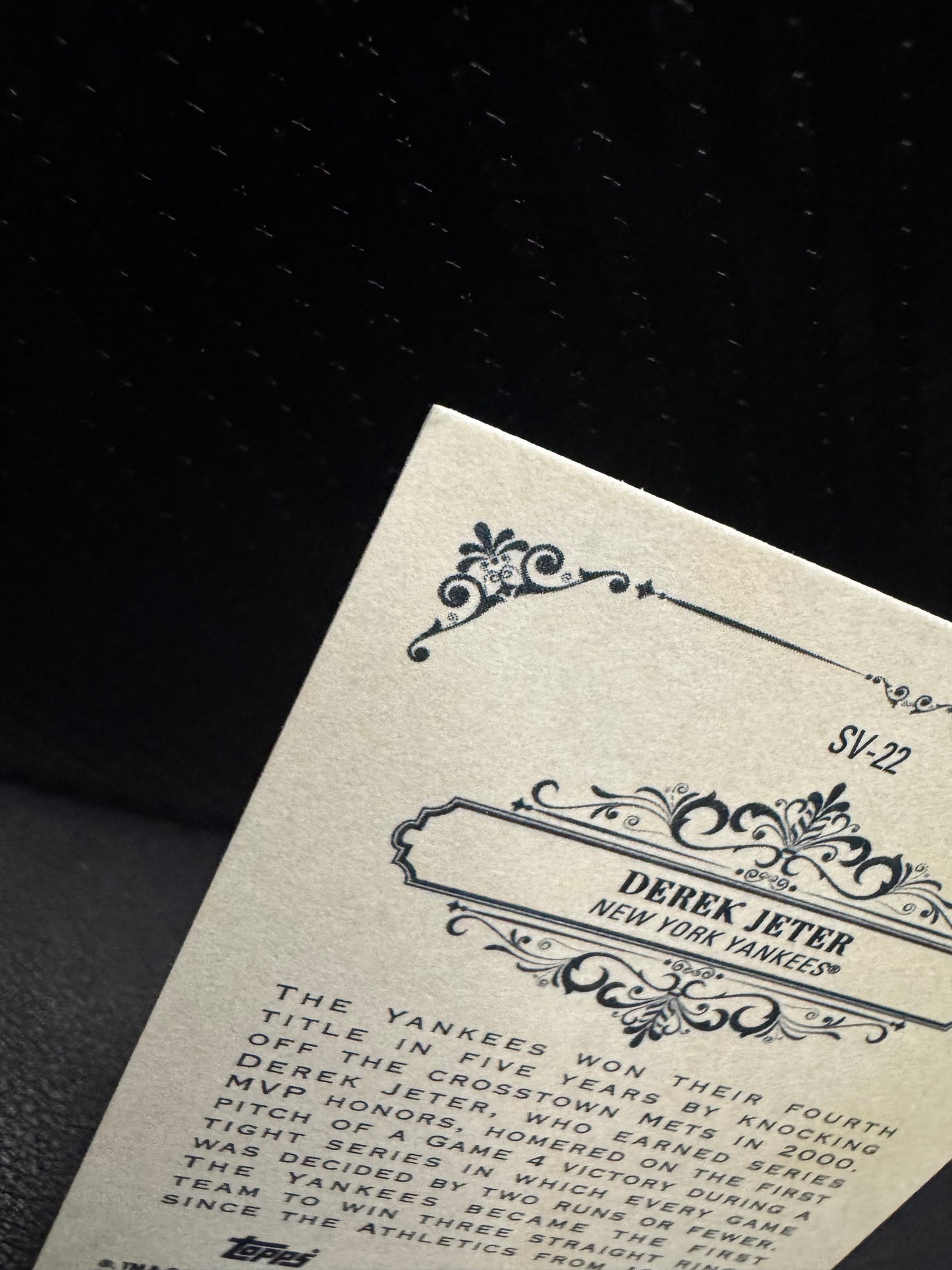 2025 Topps Allen & Ginter SV - 22 Derek Jeter Sweet Victory New York Yankees - 787 Hobby House
