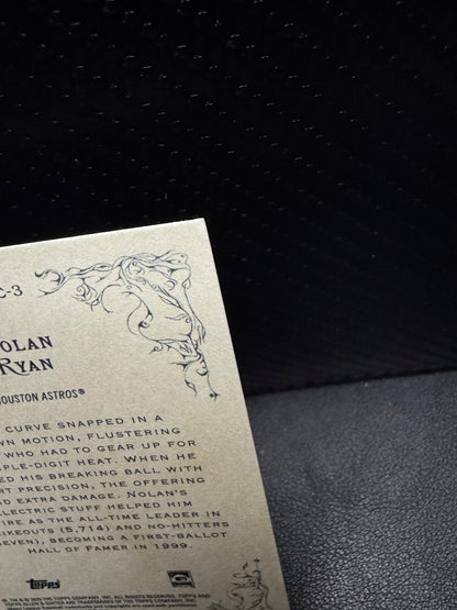 2025 Topps Allen & Ginter WC - 3 Nolan Ryan Wicked Curves - 787 Hobby House