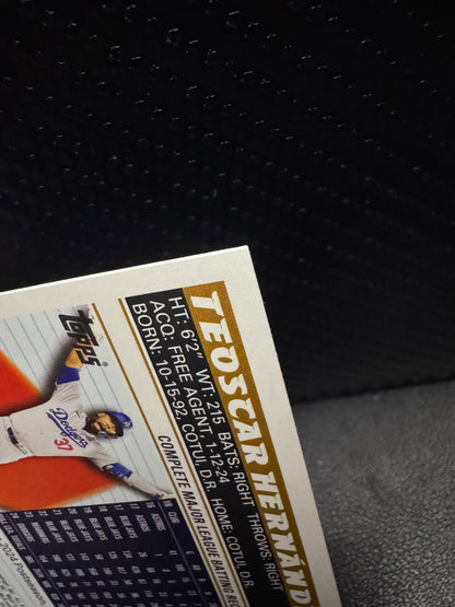 2025 Topps Archives 192 Teoscar Hernández Los Angeles Dodgers - 787 Hobby House
