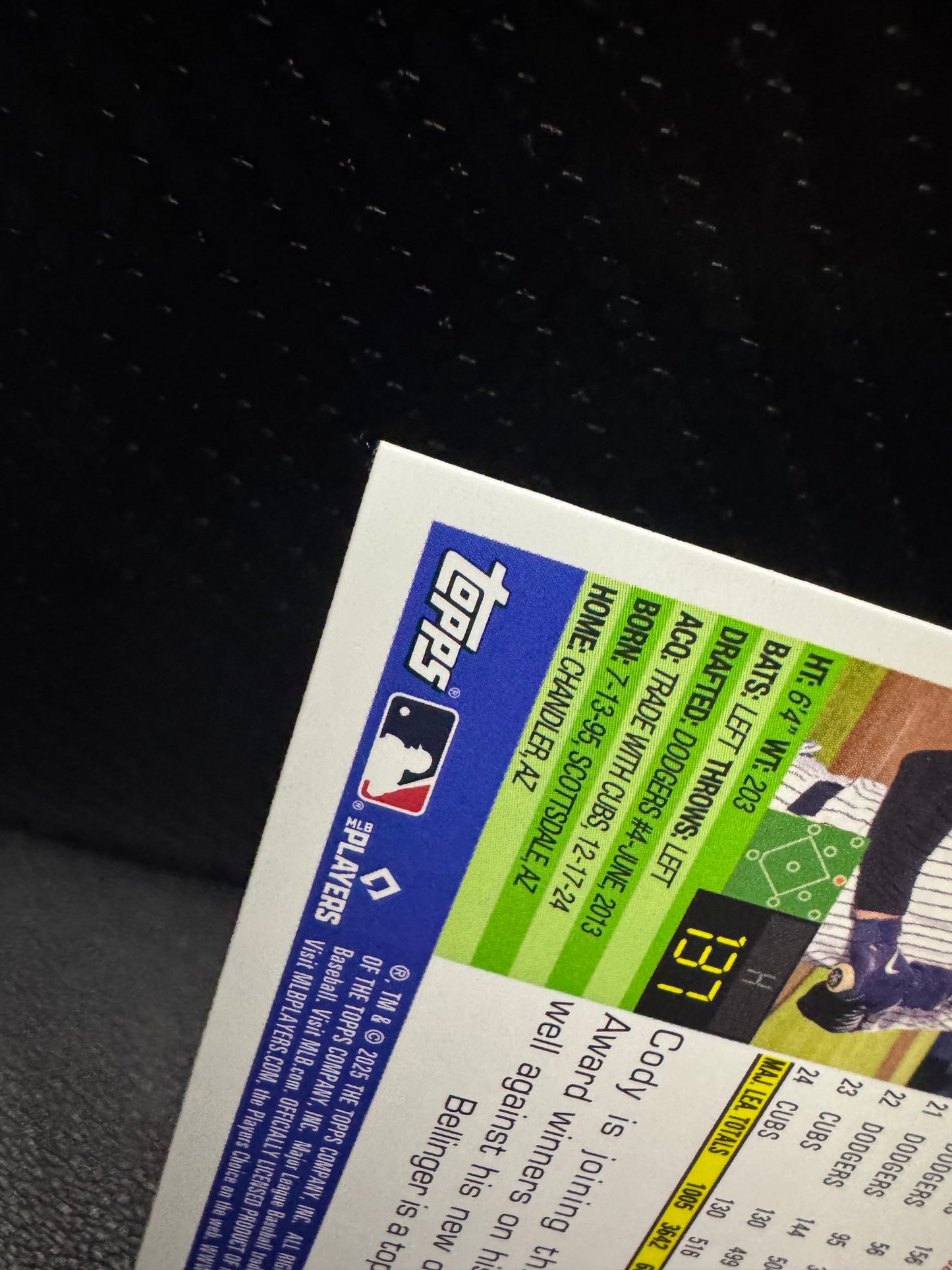 2025 Topps Archives 228 Cody Bellinger Black Foilboard New York Yankees - 787 Hobby House