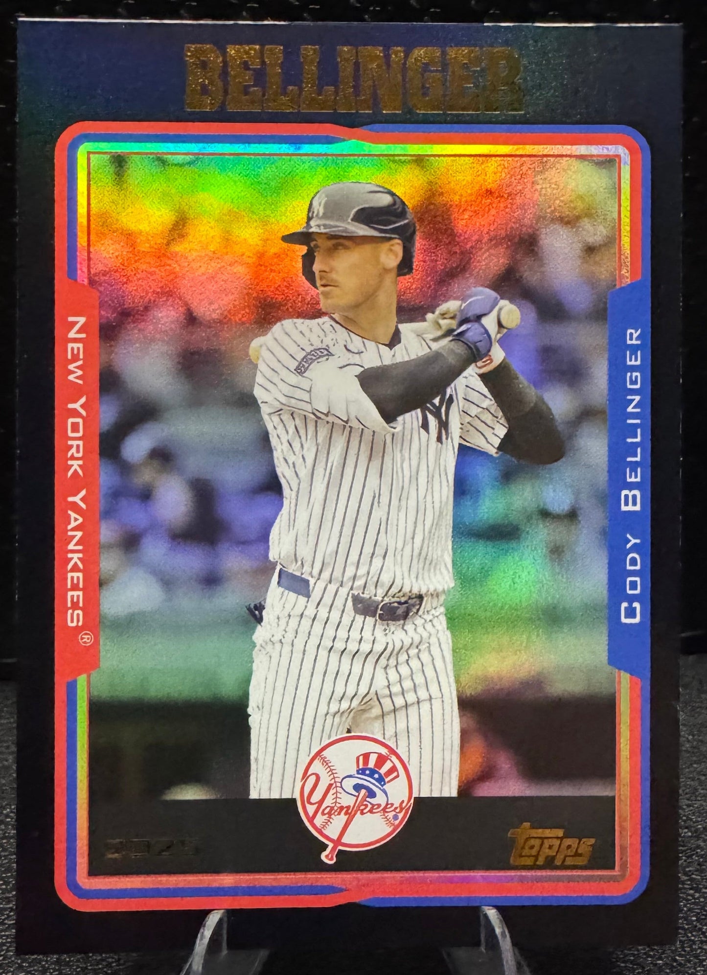 2025 Topps Archives 228 Cody Bellinger Black Foilboard New York Yankees - 787 Hobby House