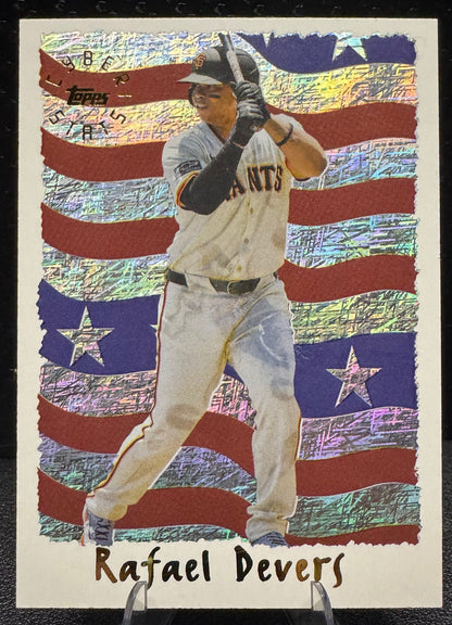 2025 Topps Archives 95C - 15 Rafael Devers 1995 Topps Cyberstats - 787 Hobby House