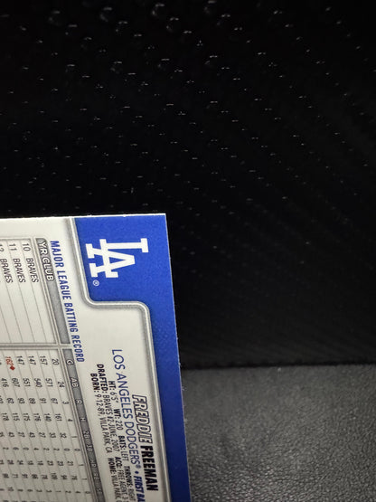 2025 Topps Chrome 23 Freddie Freeman Raywave Refractors Los Angeles Dodgers - 787 Hobby House