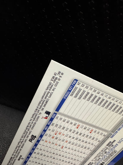 2025 Topps Chrome 23 Freddie Freeman Raywave Refractors Los Angeles Dodgers - 787 Hobby House