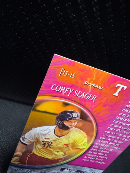 2025 Topps Chrome #F15-15 Corey Seager Fortune 15 Texas Rangers